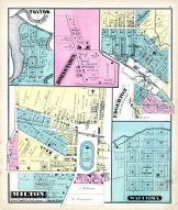 Fulton, Johnstown, Milton, Waucoma, Edgerton, Rock County 1873